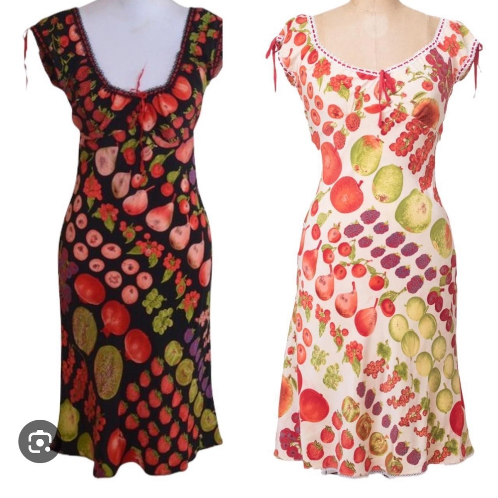 NOT SELLING- LOOKING FOR ANY VERSION OF BETSEY JOHNSON FRUIT DRESS- SUZE 4-8